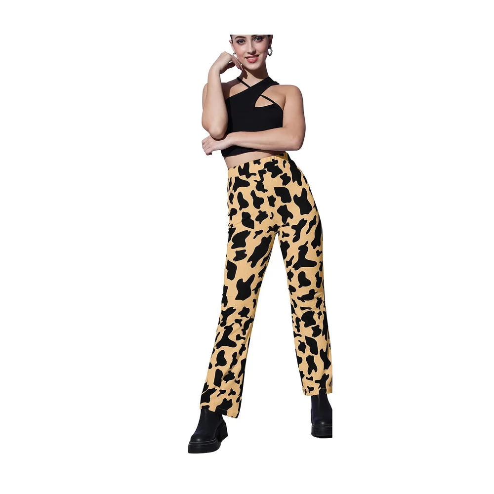 Polyester Cow Pattern Pants (XL) - Textiles & Apparel by Cara Exim