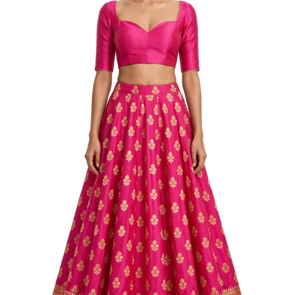 Banarasi Silk Jacquard Lehenga Choli Set - Textiles & Apparel by Marvel Creation
