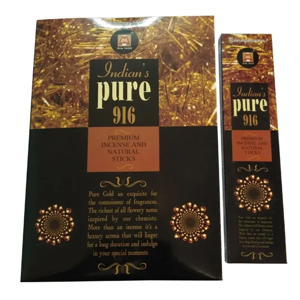 Indian's 916 Premium Pure Gold Agarbatti Sticks - Home & Kitchen by Indian Agarbatti Manufacturers