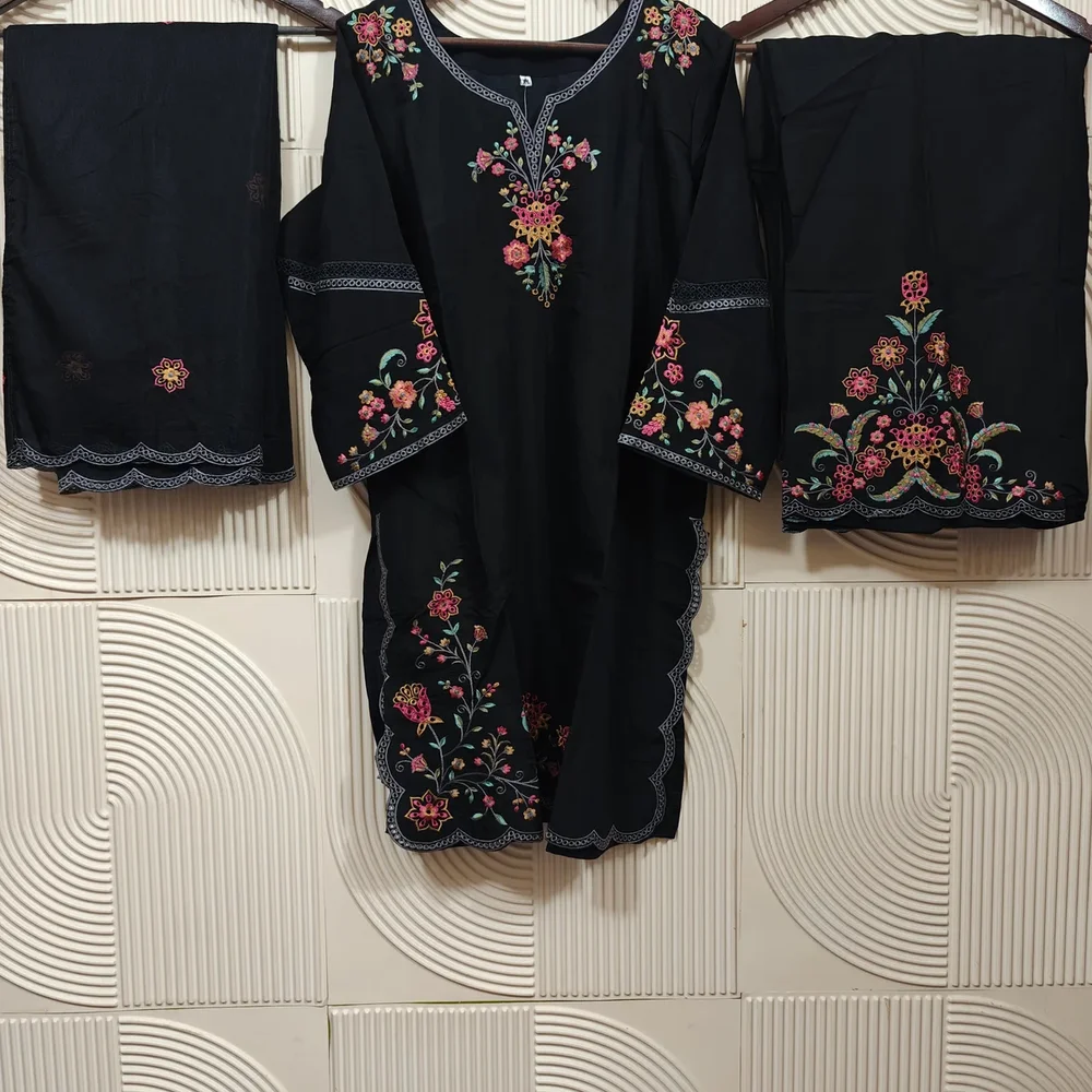 AYZEL Luxury Lawn Stitched Cotton Suit with Embroidered Net Dupatta - Textiles & Apparel by Ayzel Pvt. Ltd.