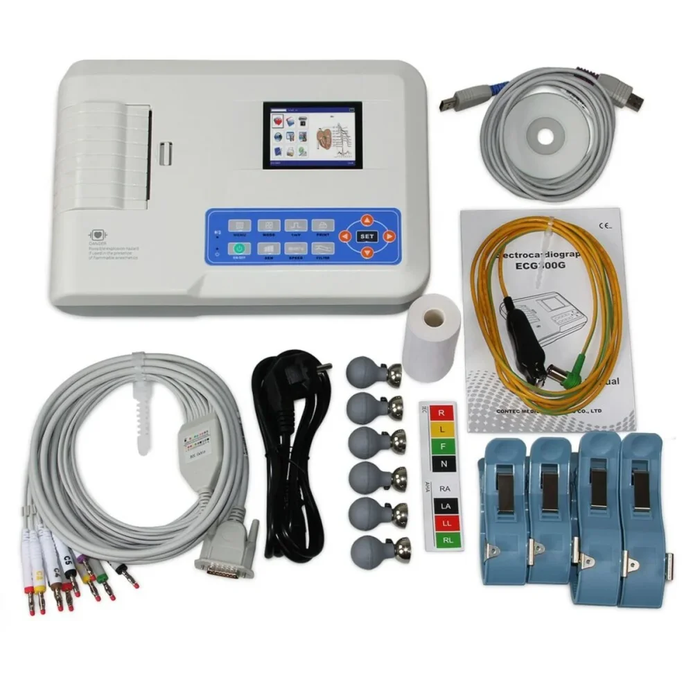 S.Cure Portable 3 Channel ECG Machine - Healthcare & Medical by Accurate Surgicals