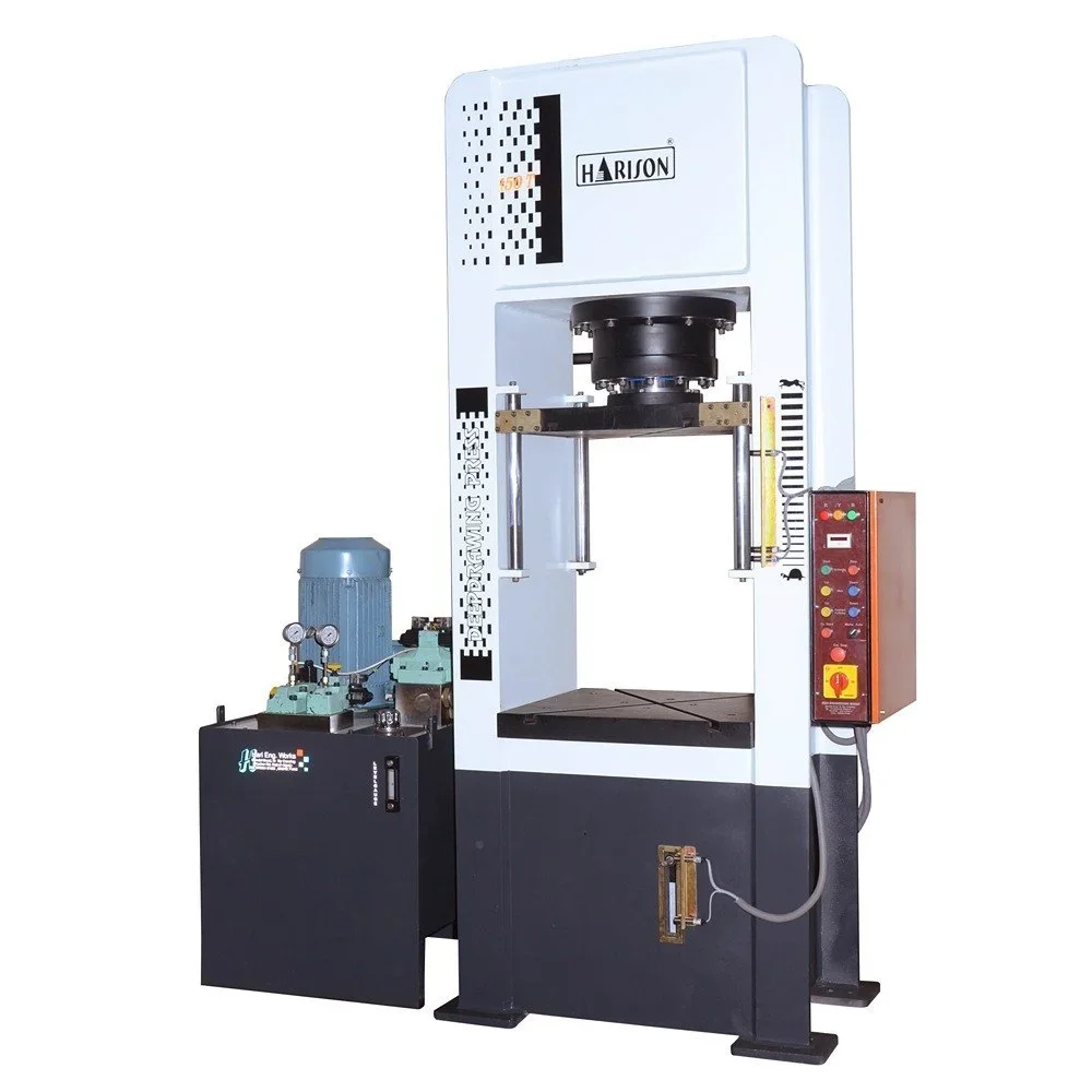 Mild Steel 60 Ton Semi Automatic H Frame Hydraulic Press - Machinery & Equipment by Hari Engineering Works