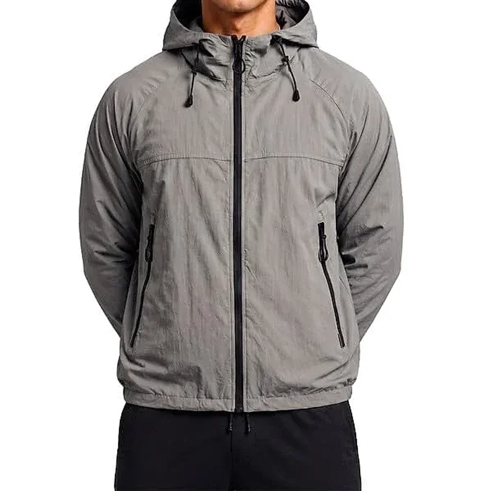 Men's Nylon Windcheater Jacket with Hood - Textiles & Apparel by T.S International