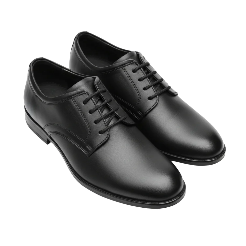 ORPERS Black Plain-Toe Leather Oxford Shoes Size 11 - Footwear, Bags & Leather Goods by Axus Align