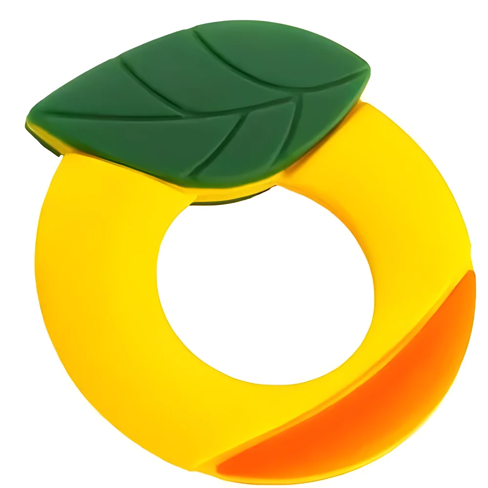 Orange Food-Grade Silicone Teether - Plastics & Rubber by Shree Anant International