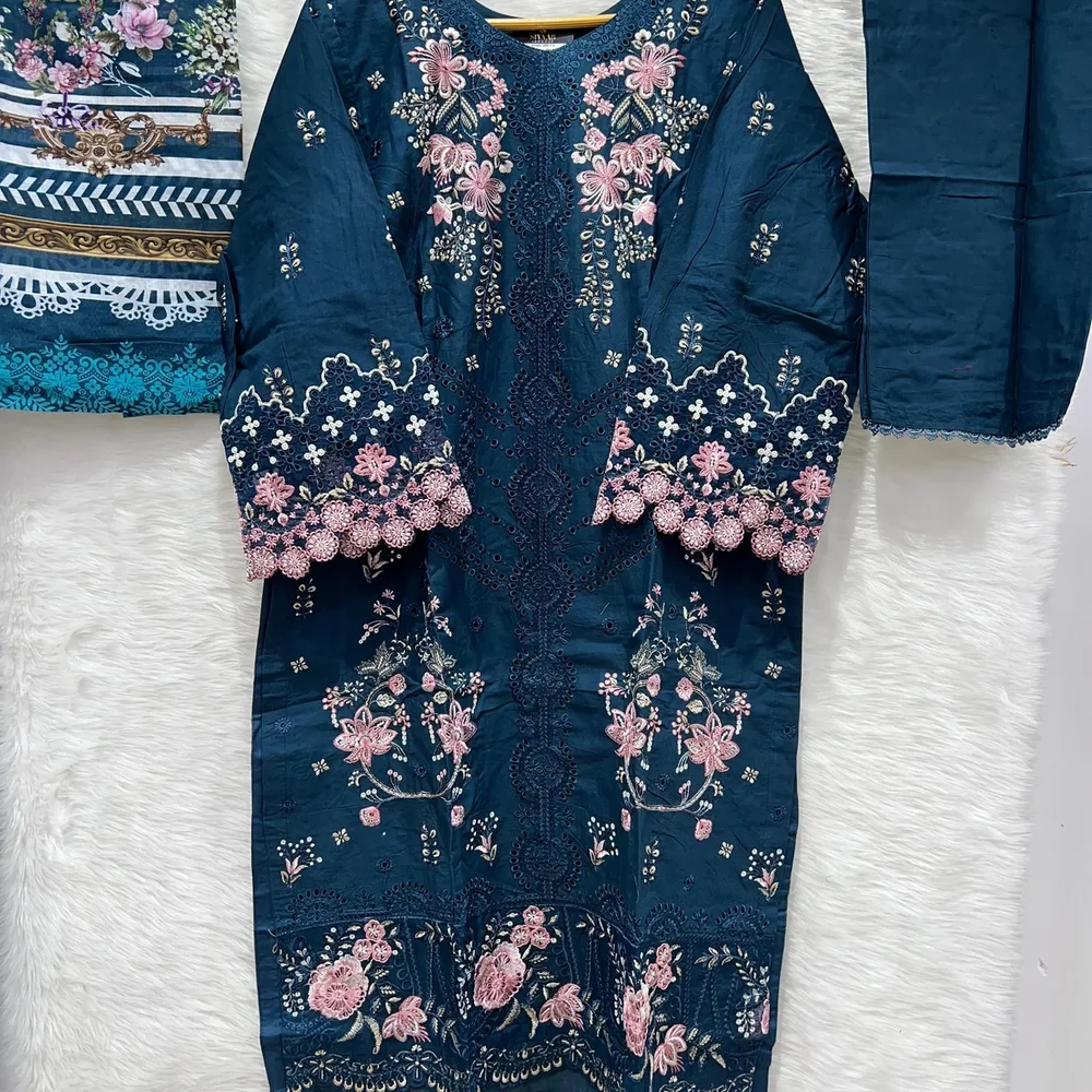 Embroidered Digital Print Lawn Kurta Set - Textiles & Apparel by Ayzel Pvt. Ltd.
