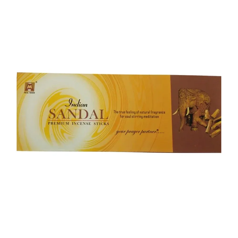 Sandalwood Agarbatti Sticks 100gm Economy Pack - Home & Kitchen by Indian Agarbatti Manufacturers