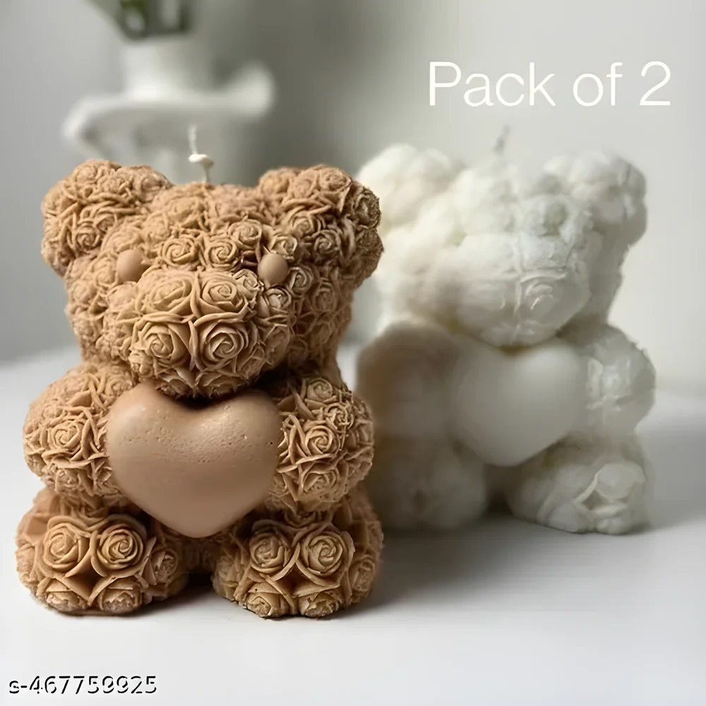 Scented Teddy Bear Candles - Home & Kitchen by Namrit Enterprises