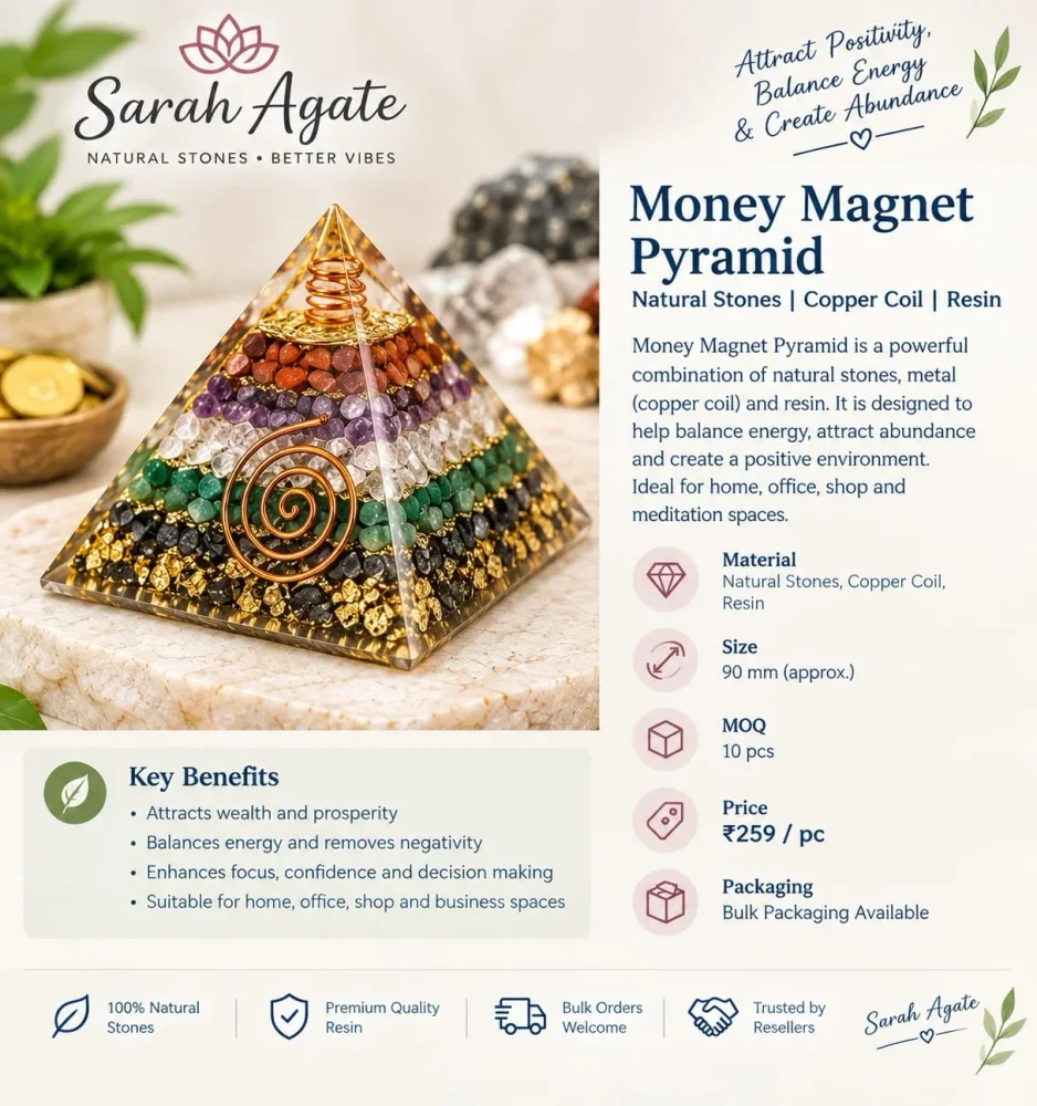 Spiritual Resin Pyramid - Handicrafts & Gifts by Sarah Agate