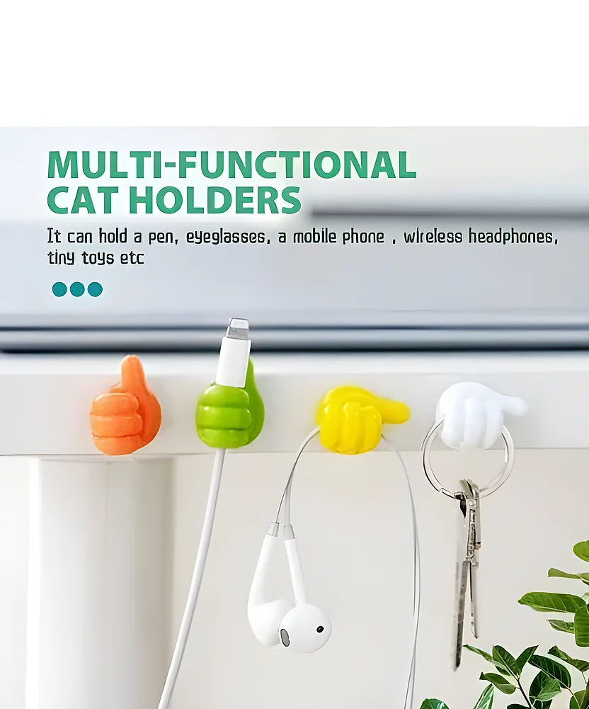 Multi-Functional Adhesive Cable Clips - Home & Kitchen by Aaradhya Nutrabites