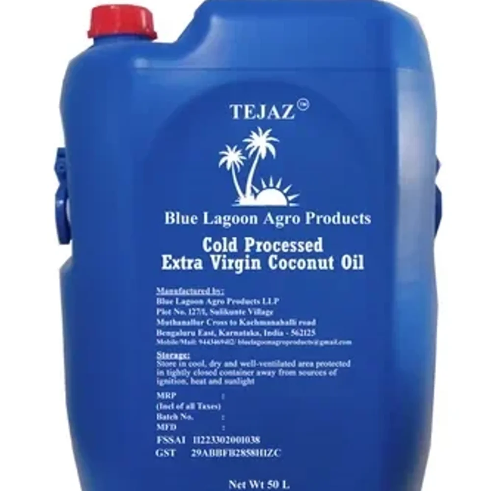 Tejaz Cold Pressed Extra Virgin Coconut Oil - Food & Agriculture by Blue Lagoon Agro Products LLP