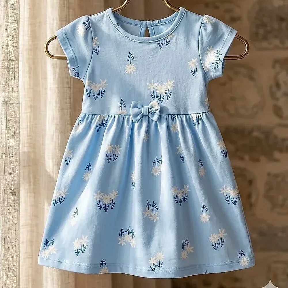 Cotton A-Line Kids Dress - Textiles & Apparel by 3Tots