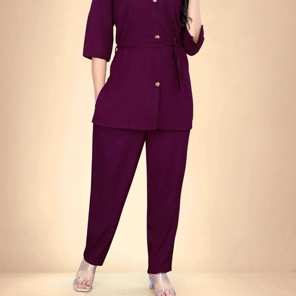 Rayon Solid Formal Wear Cord Sets - Textiles & Apparel by Egf International