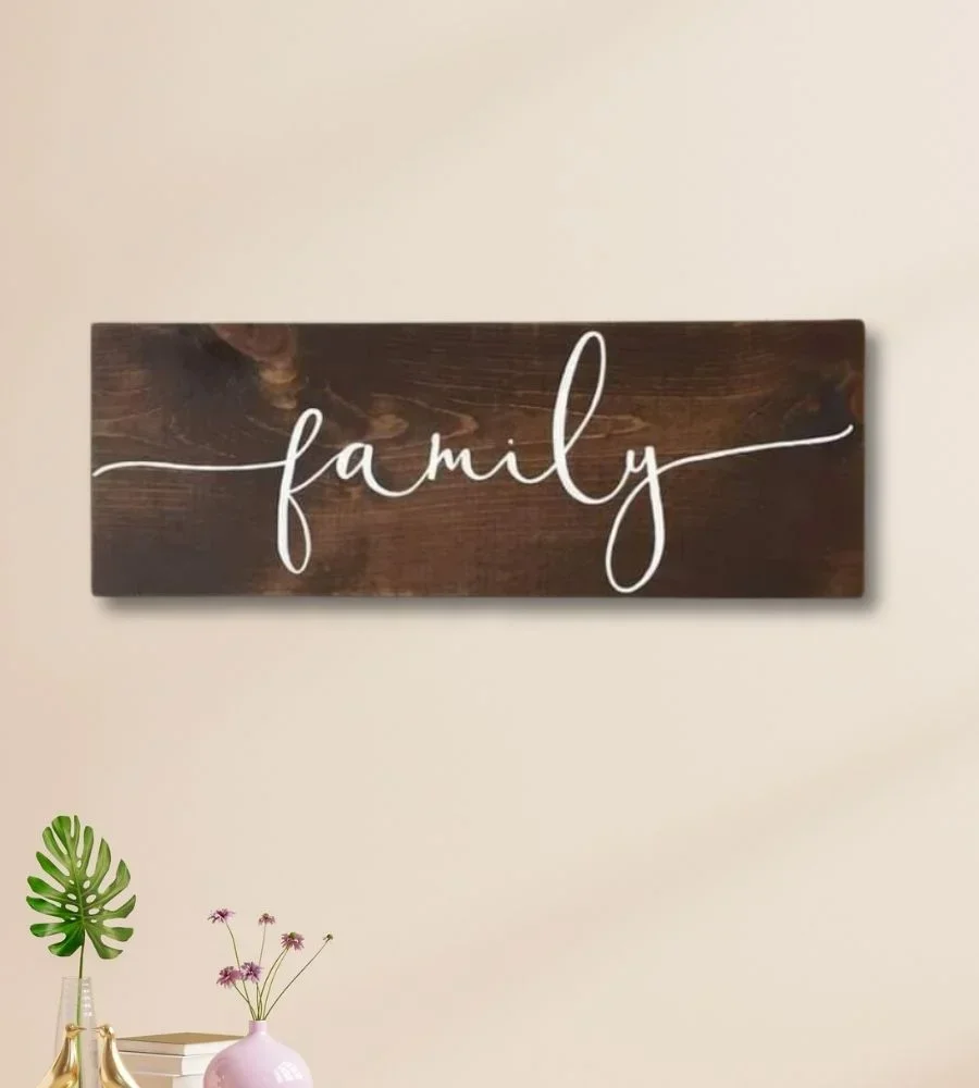 Custom Walnut Wood Hanging Signs - Handicrafts & Gifts by Razvi Exports