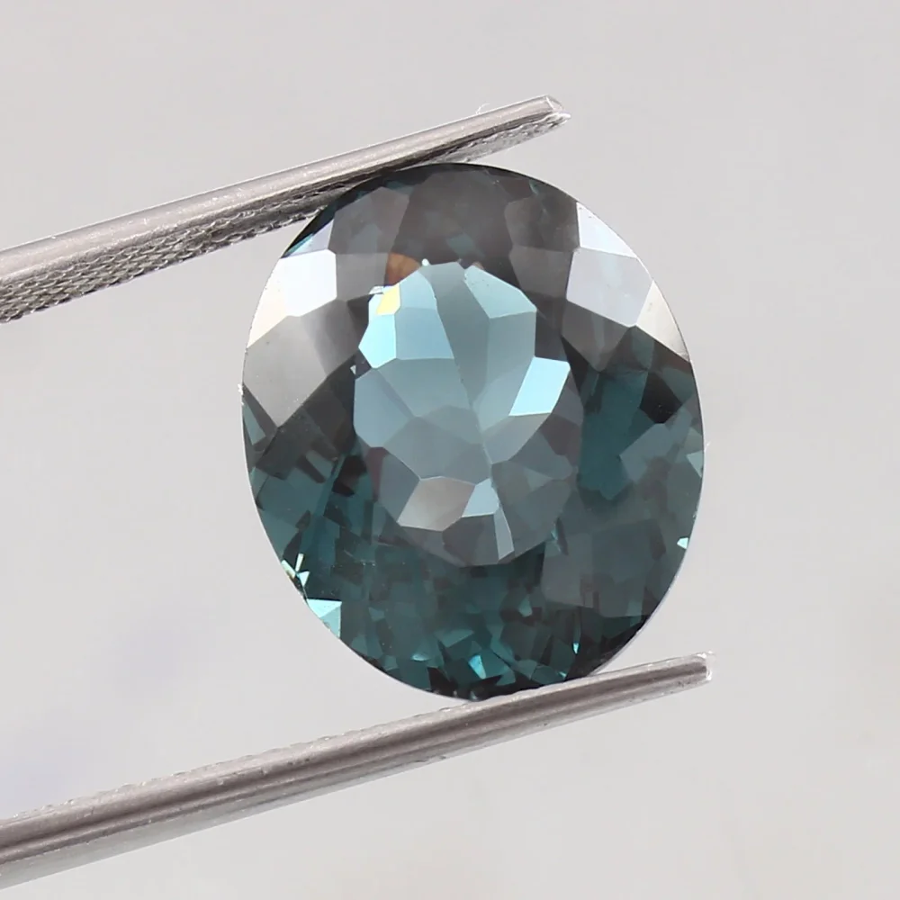 London Blue Topaz Gemstone in Oval Shape - Gems & Jewelry by Adnan Gems Art