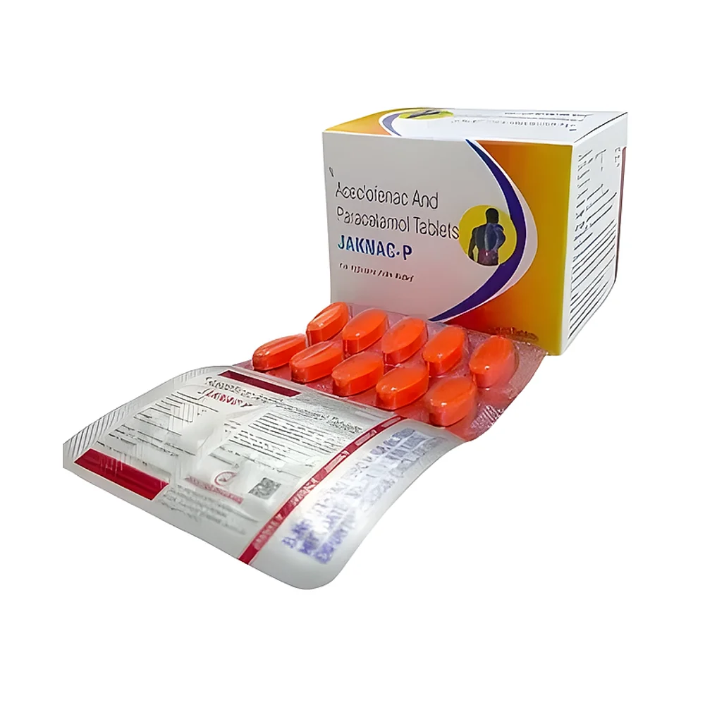 JAKNAC-P Aceclofenac and Paracetamol Tablets - Healthcare & Medical by Jakstar Pharma