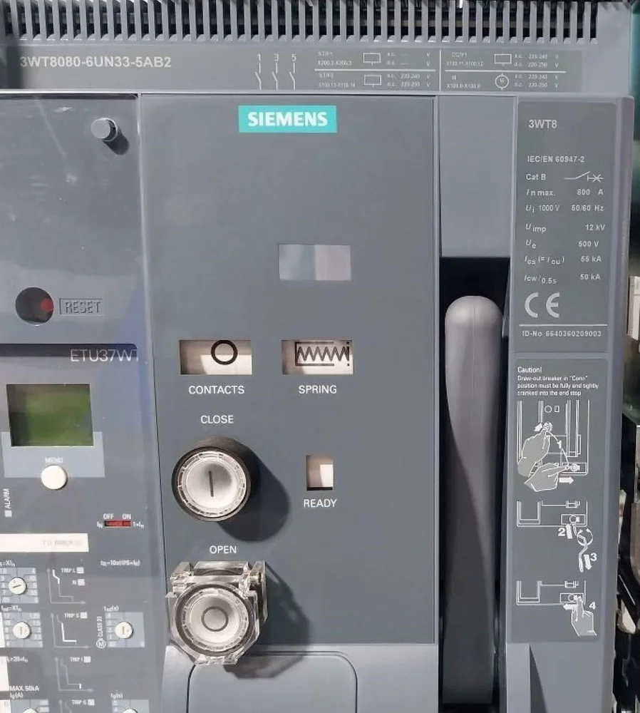 Siemens Sentron 3Wt8 3Wt9841 5Ab00 Air Circuit Breaker - Electronics & Electrical by Autonex Security Systems
