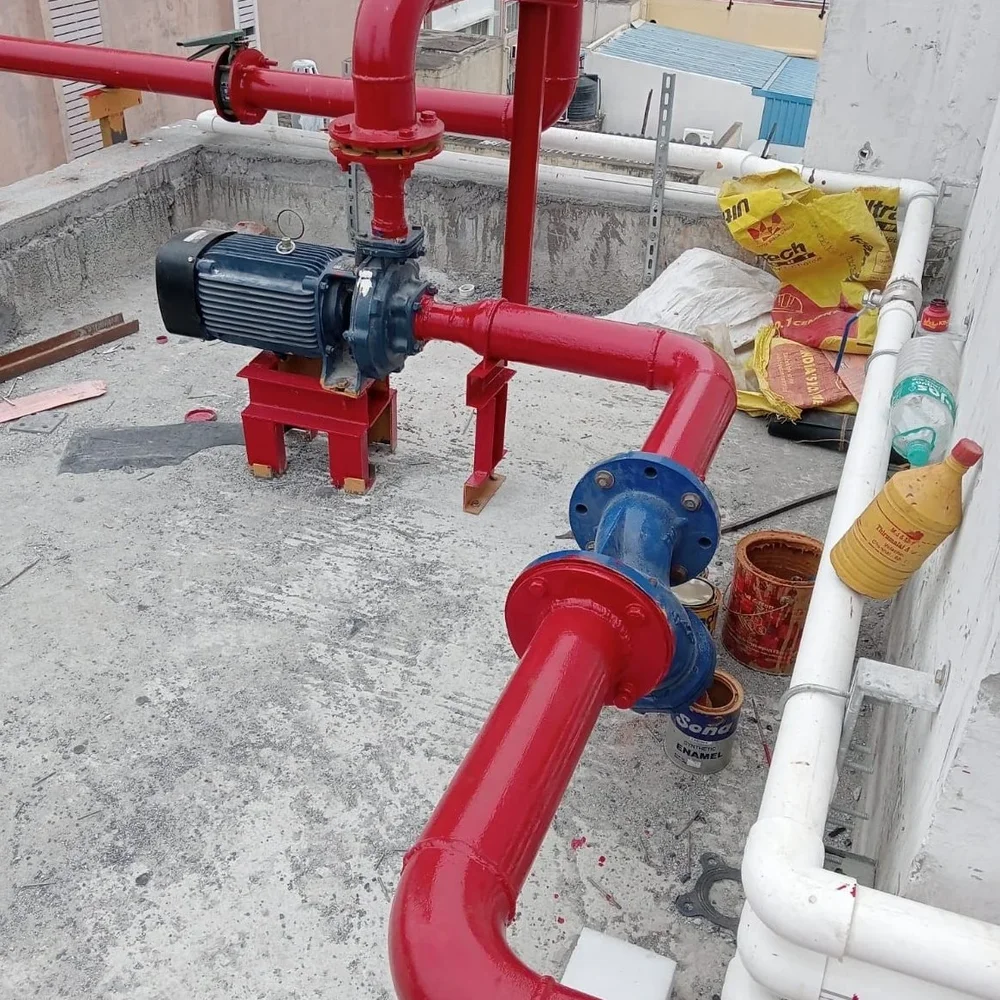 MS Fire Safety Pipeline with End Suction Pump - Construction & Building Materials by Setout Fire Controls