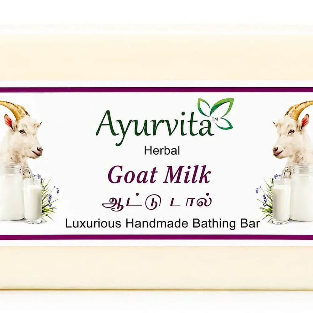 Ayurvita Herbal Handmade Goatmilk Bath Soap Bar 125gm - Beauty & Personal Care by Ayurvita Life Pvt. Ltd.