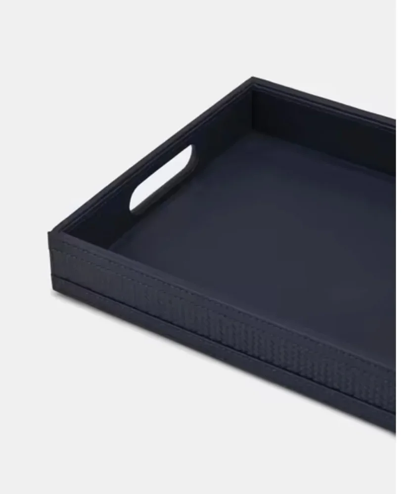 Premium PU Leather Rectangular Serving Tray - Home & Kitchen by SB Leather & Home Furnishing LLP