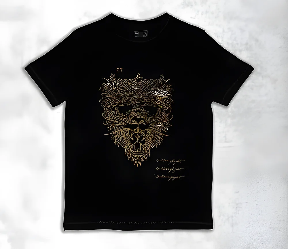 Black Crew Neck Graphic T-shirt - Textiles & Apparel by Balloonfight Customs