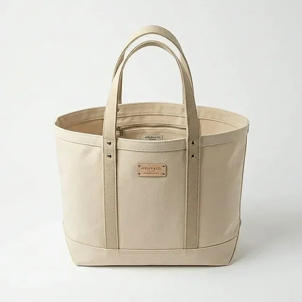Custom Logo Printed Cotton Canvas Tote Bag - Footwear, Bags & Leather Goods by Beel Bags