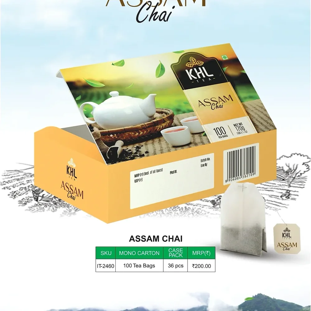KHL Assam Tea Bags - Food & Agriculture by Apurva Organics Ltd.