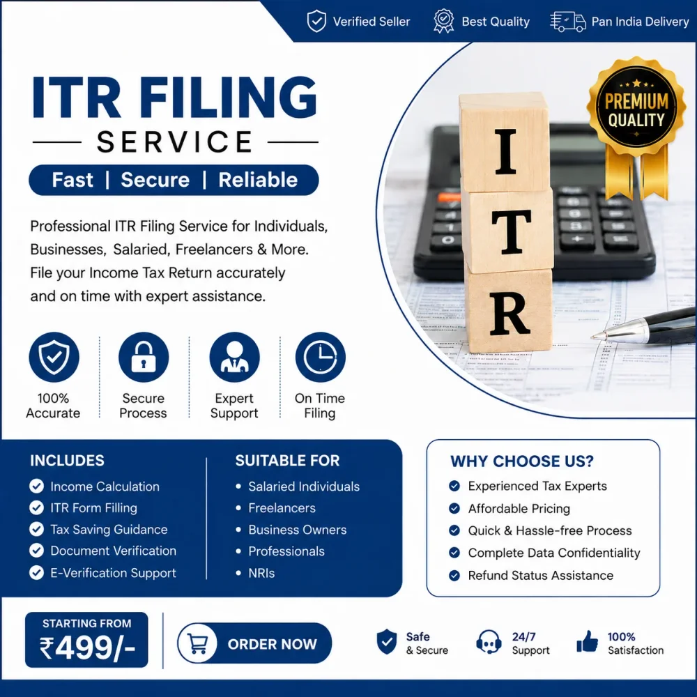 Income Tax Return Filing Service - Business & Professional Services by Rana Typing