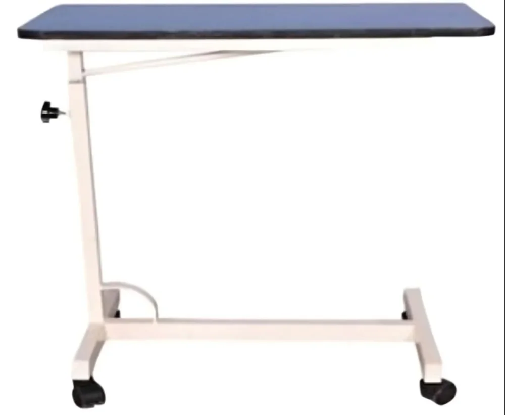 Laminate Manual Height Adjustable Over Bed Table - Healthcare & Medical by Medicom International