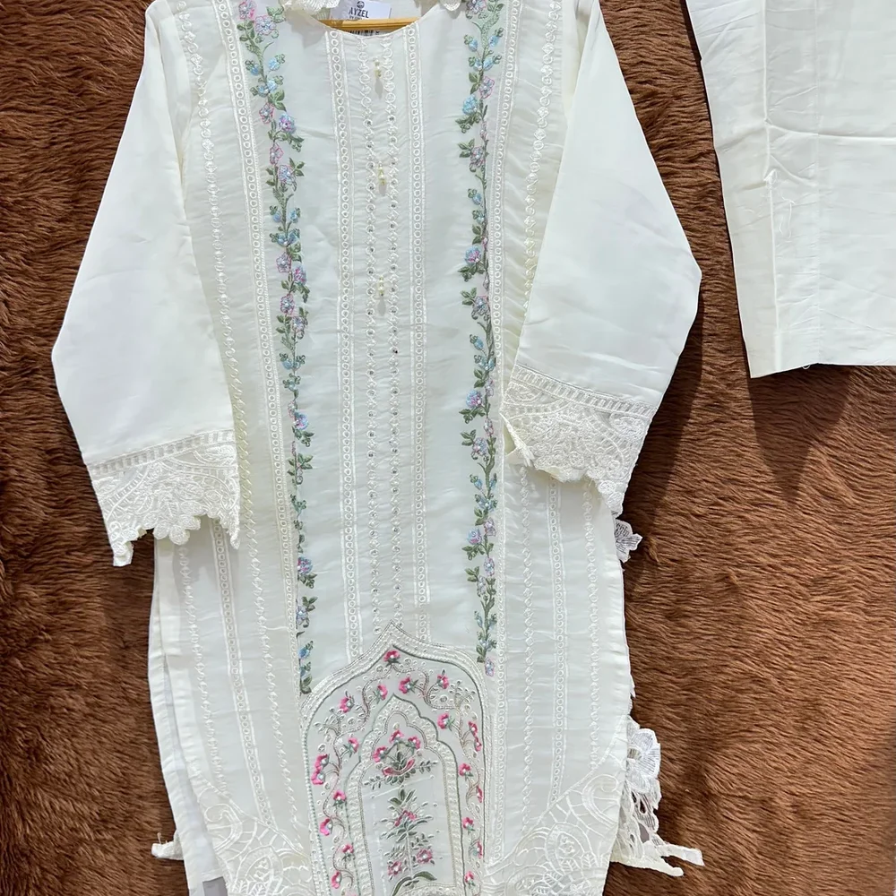 AYZEL Embroidered Organza Silk Kurta Set - Textiles & Apparel by Ayzel Pvt. Ltd.