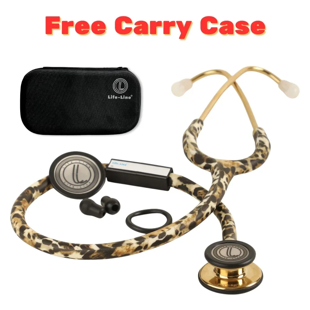 LIFE LINE CHEETAH GOLD II Stethoscope for Adult and Pediatric Use - Healthcare & Medical by Accurate Surgicals