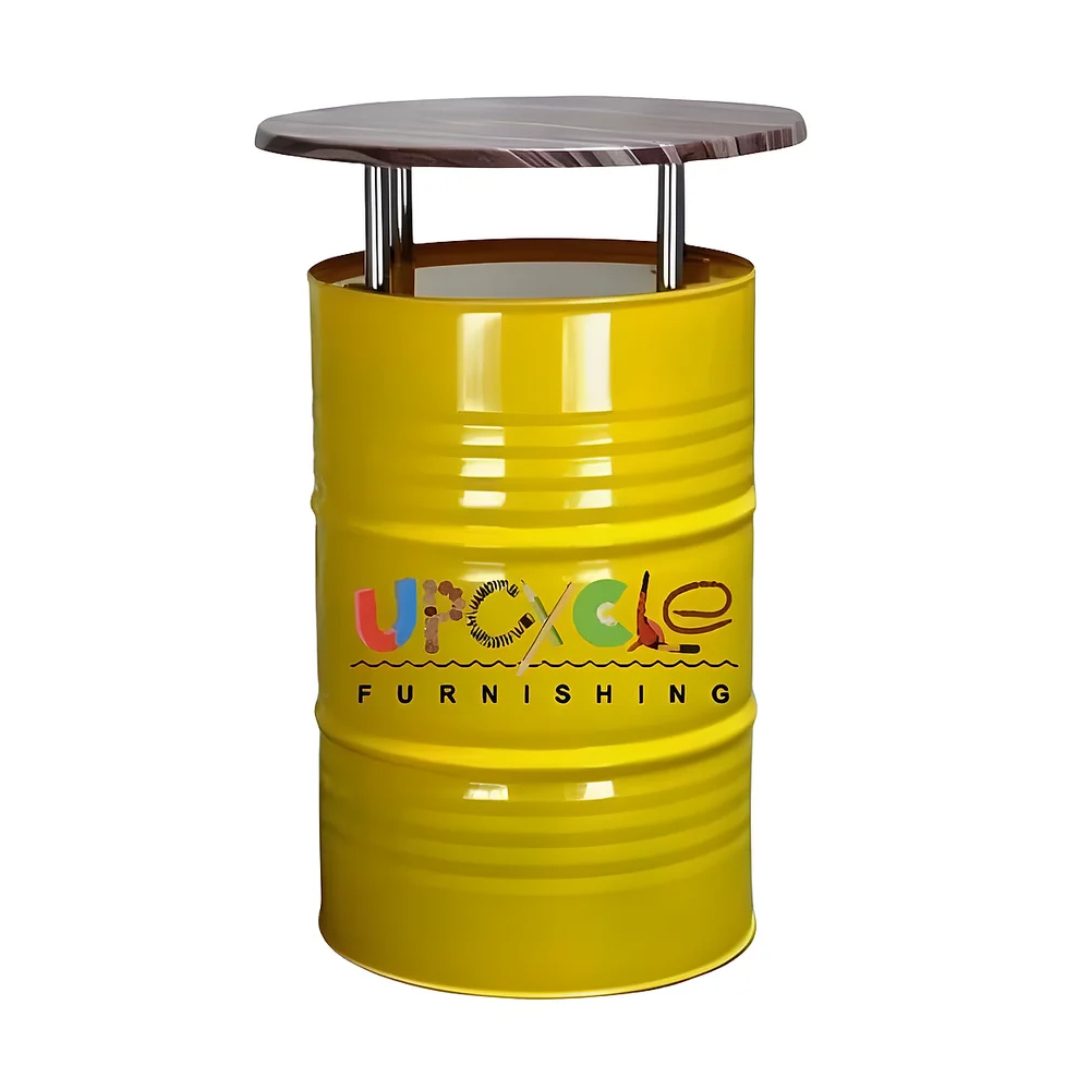 Cylindrical Contemporary Table - Furniture & Interiors by Upcycle Furnishing India