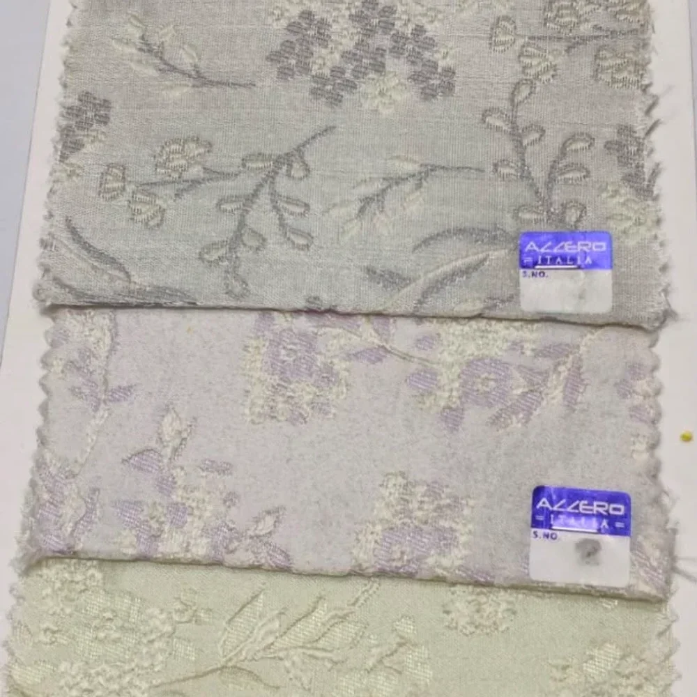 Azzero Italia Floral Jacquard Fabric Samples - Textiles & Apparel by Azzero International