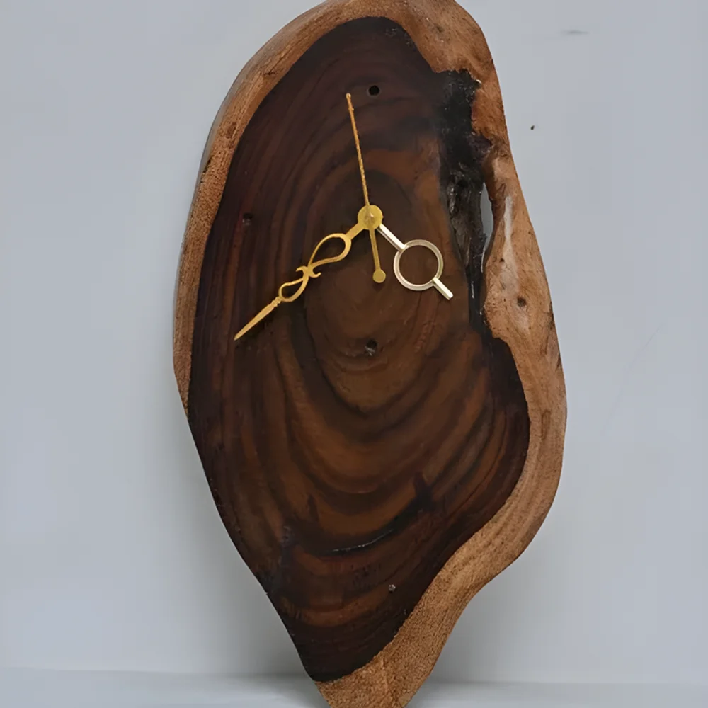 Artistic Wooden Wall Clock - Home & Kitchen by Ubaid Crafts