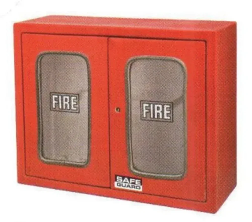 Palex Red Metal Wall Mounted Fire Hose Cabinet - Construction & Building Materials by Setout Fire Controls