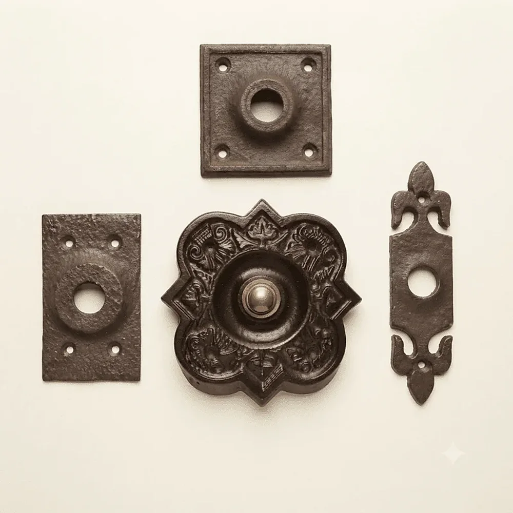 Victorian Cast Iron Bell Push - Home & Kitchen by The Hardware Hut