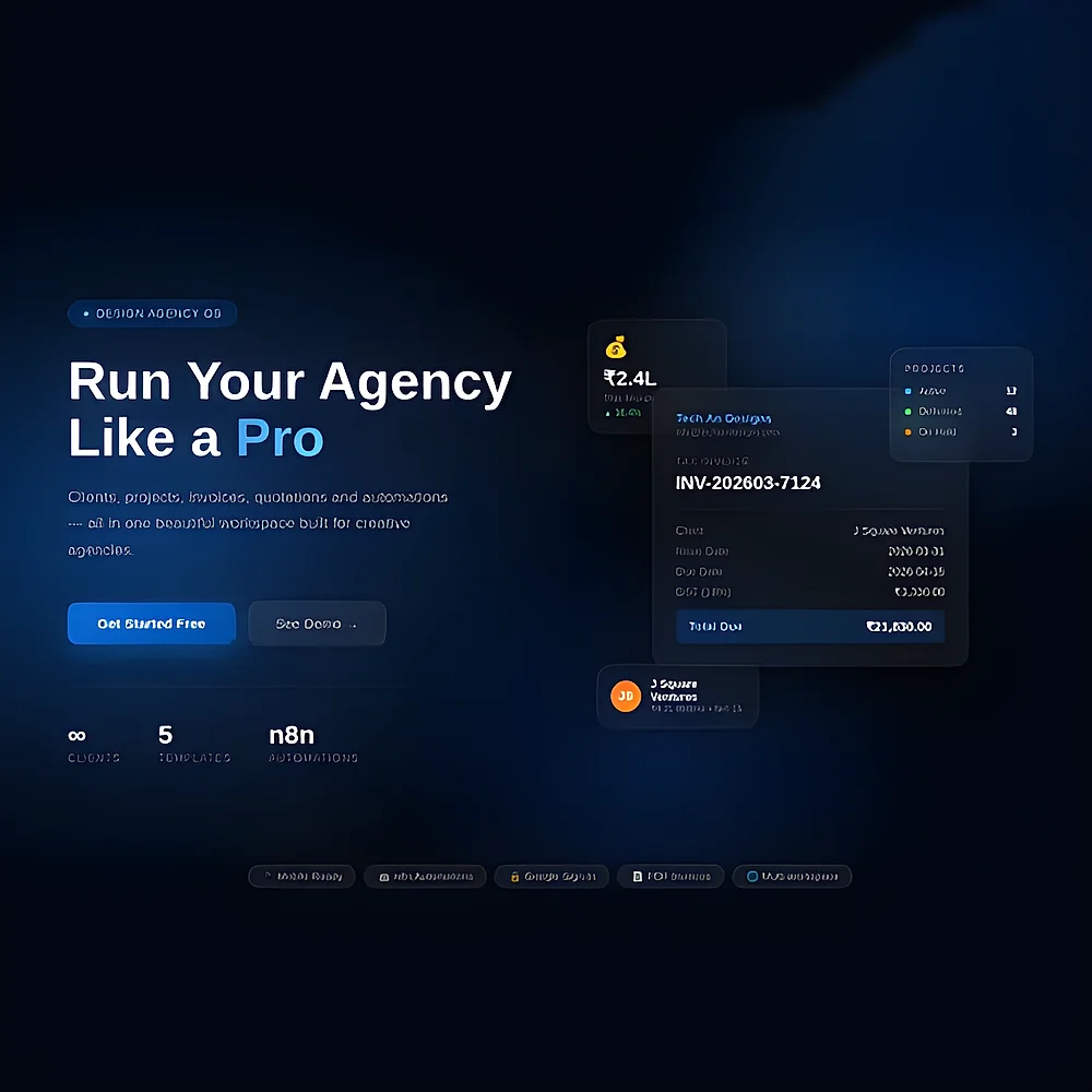 Design Agency Management Platform with SaaS - Business & Professional Services by Tech an Designs