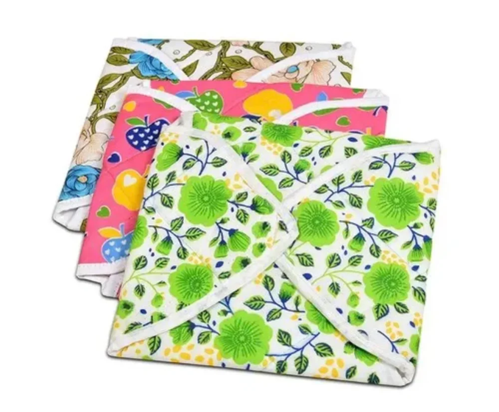 Cotton Chapati Cover Set, 12 x 12 Inch, Printed - Textiles & Apparel by Navya Overseas