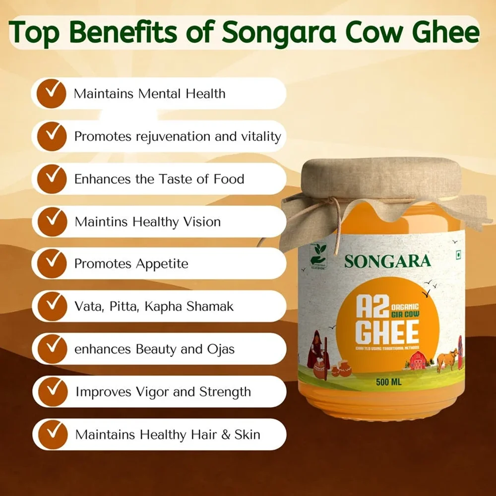 SONGARA Traditional Bilona Cow Ghee - Food & Agriculture by Songara All Ayurvedic Pvt. Ltd.