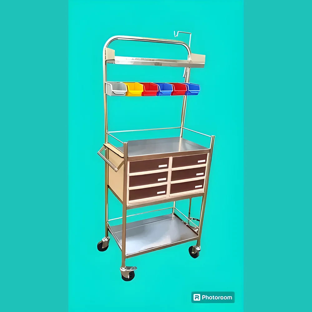 Stainless Steel Medical Utility Cart - Healthcare & Medical by H.S. Medical Care