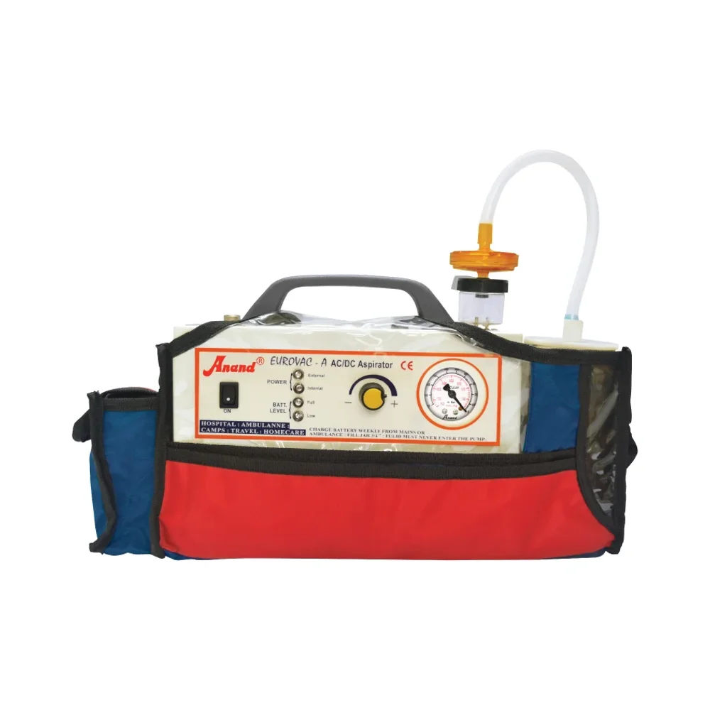 Anand EUROVAC-A Portable Piston Pump Suction Machine - Healthcare & Medical by Accurate Surgicals