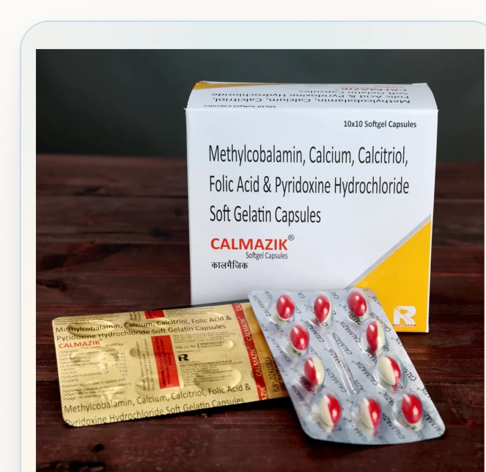 Methylcobalamin, Calcium, Calcitriol, Folic Acid & Pyridoxine Hydrochloride Softgel Capsules - Healthcare & Medical by Raytheon Pharmaceuticals