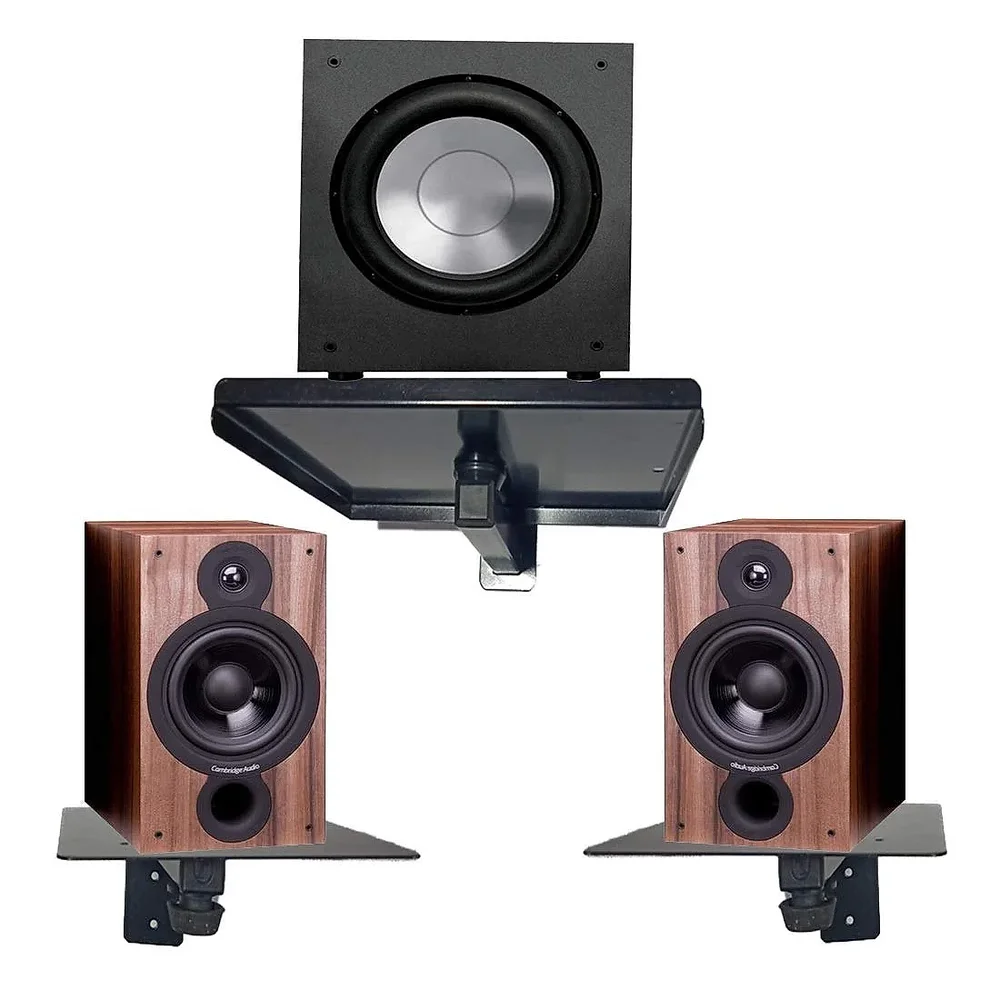 Audiovan AVT-29 Bookshelf Speaker Wall Mount - Metals & Alloys by Audiovan Tech Mumbai