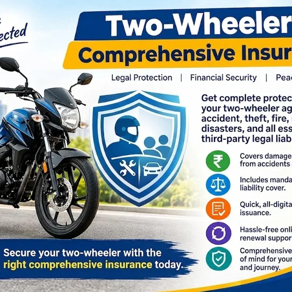 Two Wheeler Comprehensive Insurance - Business & Professional Services by Raos Enterprises