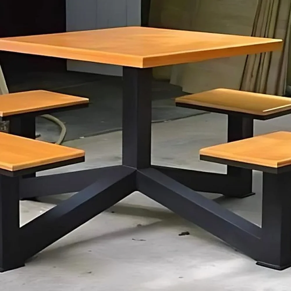 Pallet Wood Dining Table with 4 Seater Configuration - Furniture & Interiors by Upcycle Furnishing India