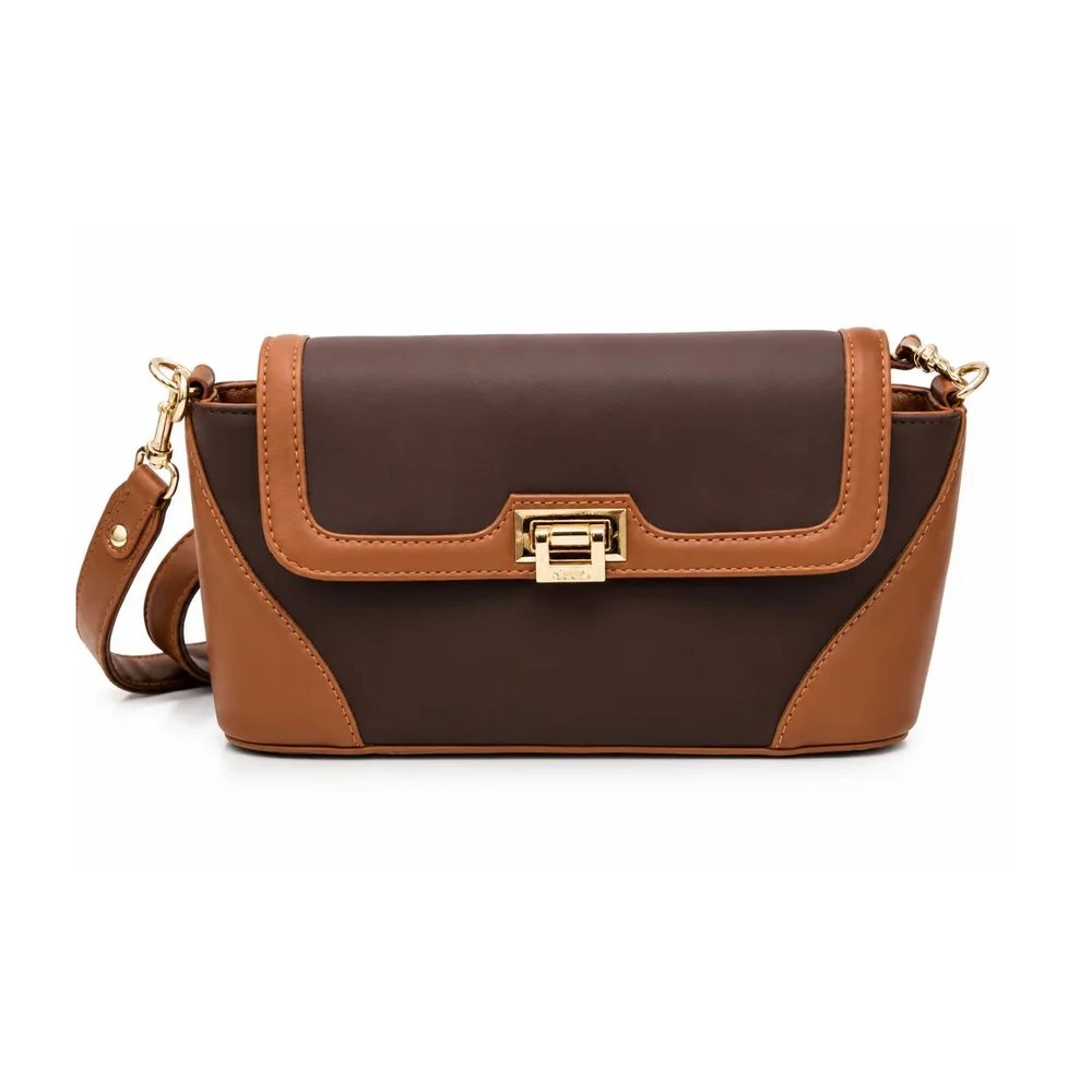 Genuine Leather Dual Tone Sling Bag for Women - Footwear, Bags & Leather Goods by SB Leather & Home Furnishing LLP