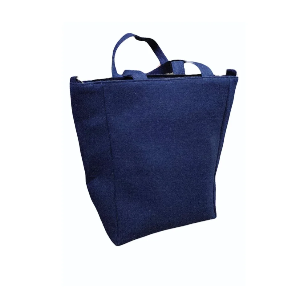 Denim Hand Carry Bags for Shopping - Footwear, Bags & Leather Goods by Aqsa Enterprises