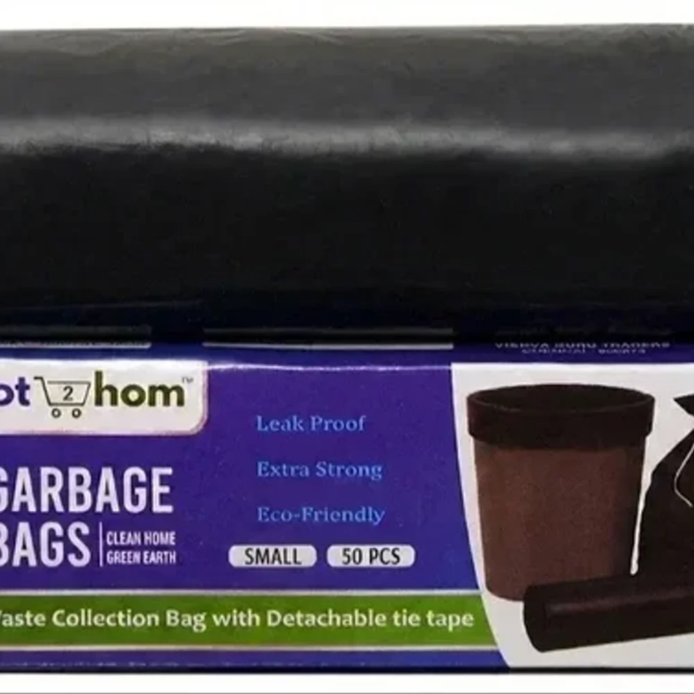 Tot2hom 17X19 Biodegradable Tie-Flap Trash Bags - Home & Kitchen by Vishva Guru Traders