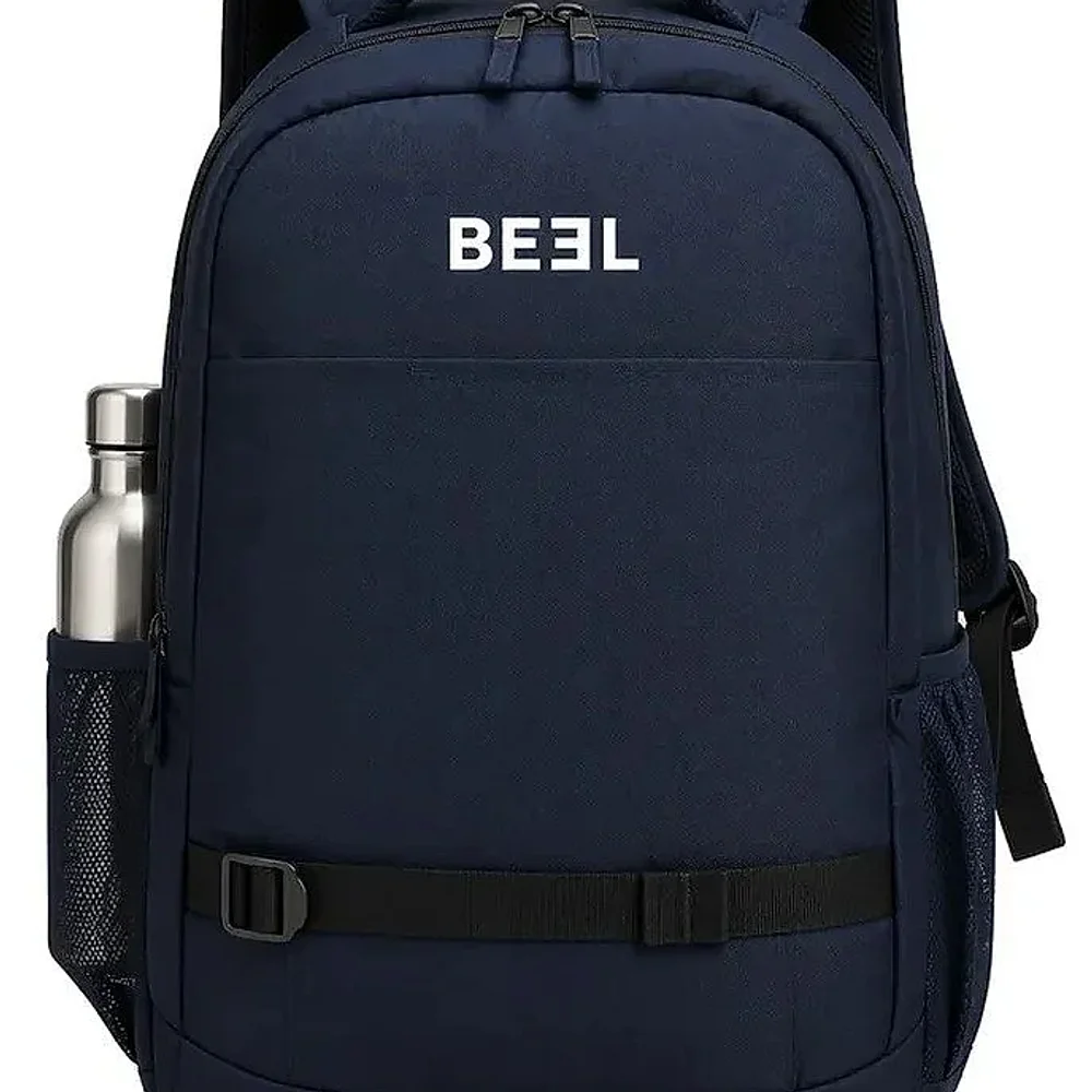 Polyester Backpack with Logo Printing - Footwear, Bags & Leather Goods by Beel Bags