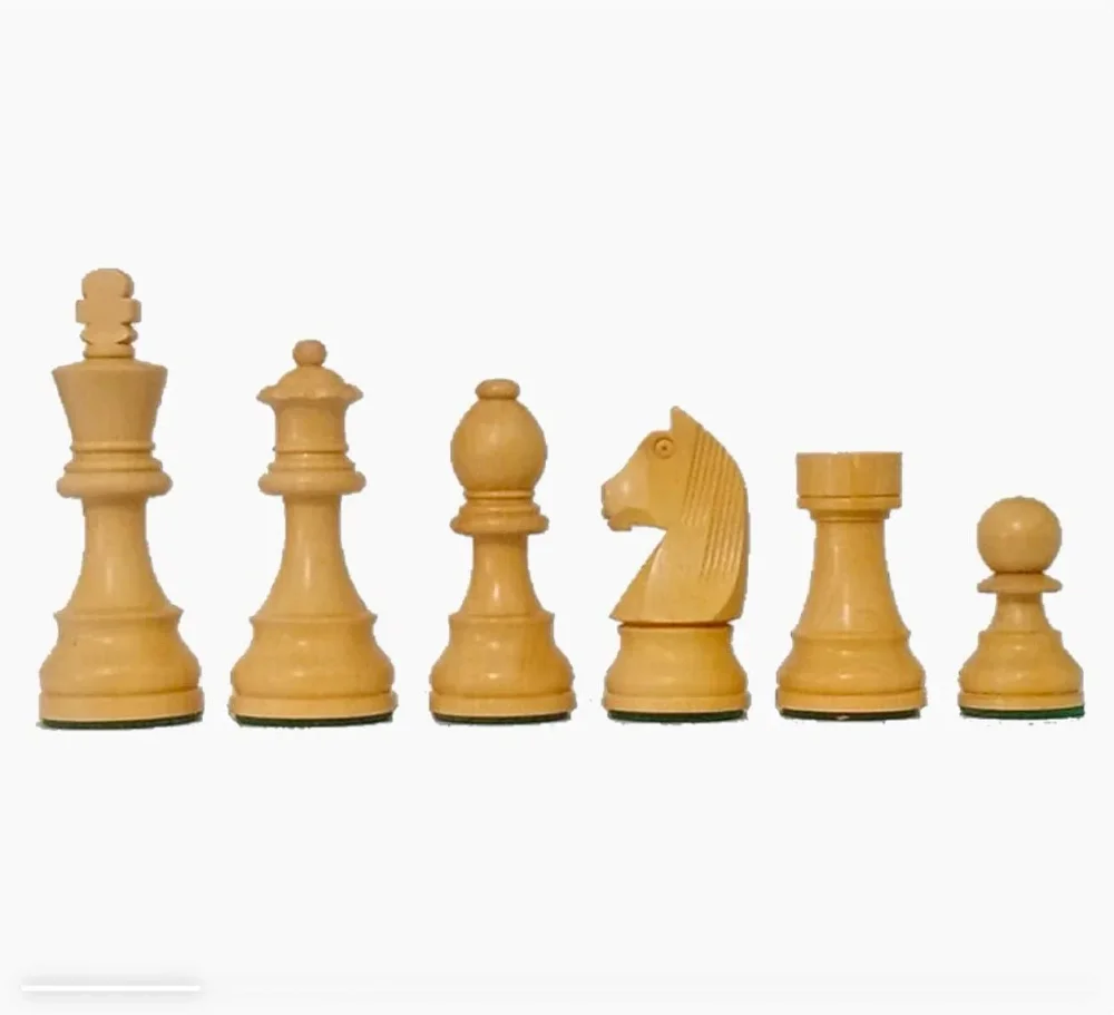 3.75'' Staunton German Knight Rosewood/Acacia Wood Chess Pieces - Sports, Toys & Games by Enterro Lucid Traders LLP